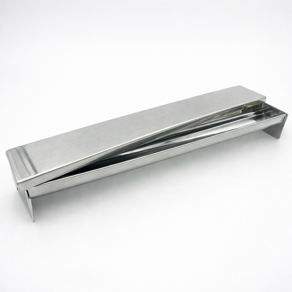 Professional stainless steel terrine mold in clover shape with press lid included