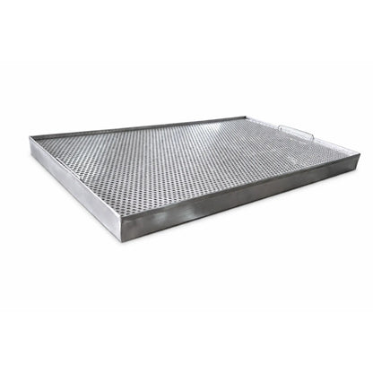 Perforated stainless steel drip tray for glassware drainage 600x400 mm