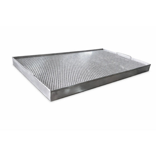 Perforated stainless steel drip tray for glassware drainage 600x400 mm