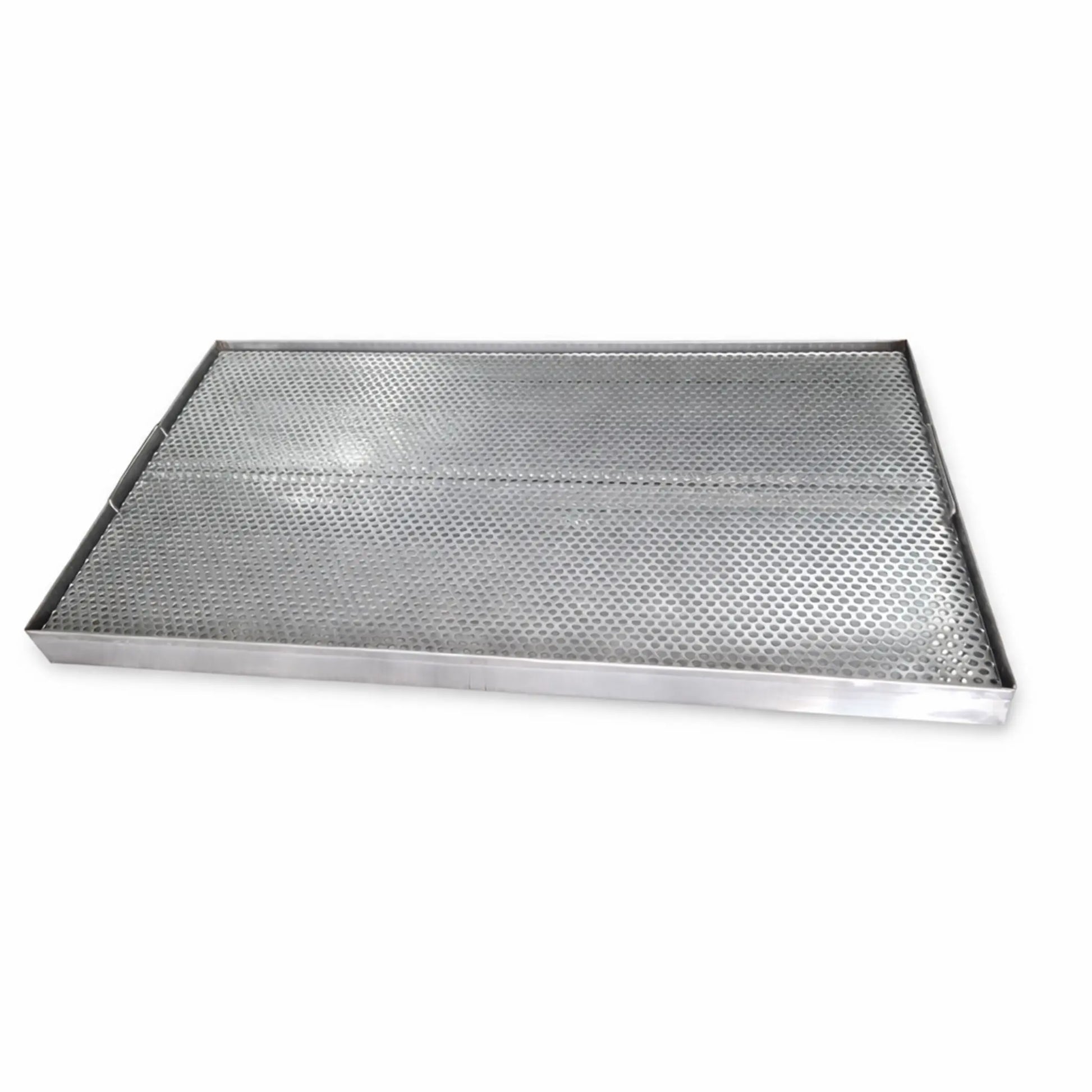 Stainless steel perforated drip tray AISI 304 for glassware drainage and horeca use